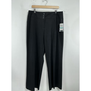 Womans NWT Style & Co Wide Leg Dress Pants 16 S Black
